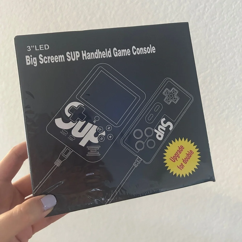SUP Handheld Game Console – 400 Classic Games | Blue | New in Box